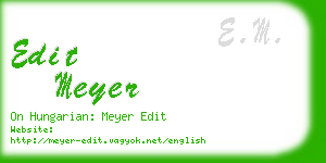 edit meyer business card